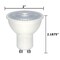 6.5w MR16 LED 120v GU10 base 40' beam spread 4000K Cool White